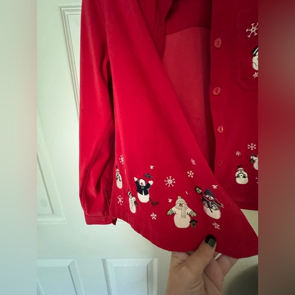 Christopher & Banks Vibrant Red Shirt - Picture 4 of 7